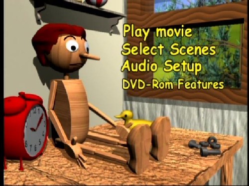The Adventures of Pinocchio (carátula del DVD estadounidense)