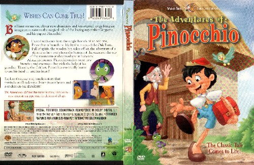 The Adventures of Pinocchio (carátula del DVD estadounidense)