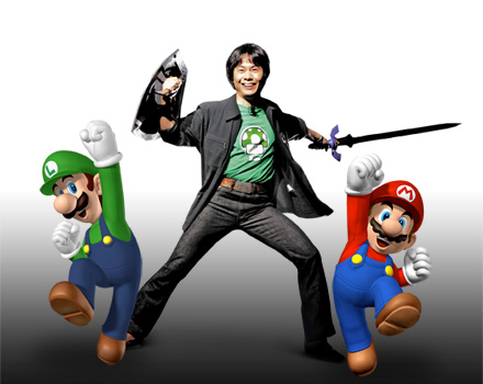 Luigi,Shigeru y Mario.