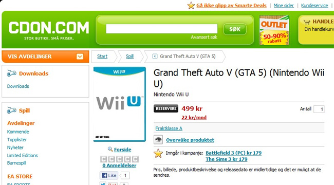GTA 5 Wii U